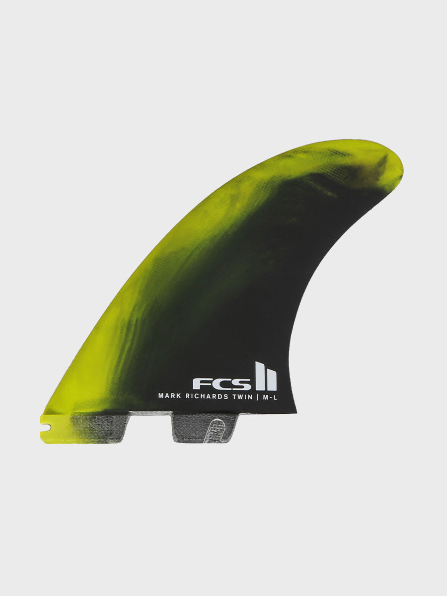 FCS II MR PC Twin + Stabiliser Fins by Pyzel Surfboards