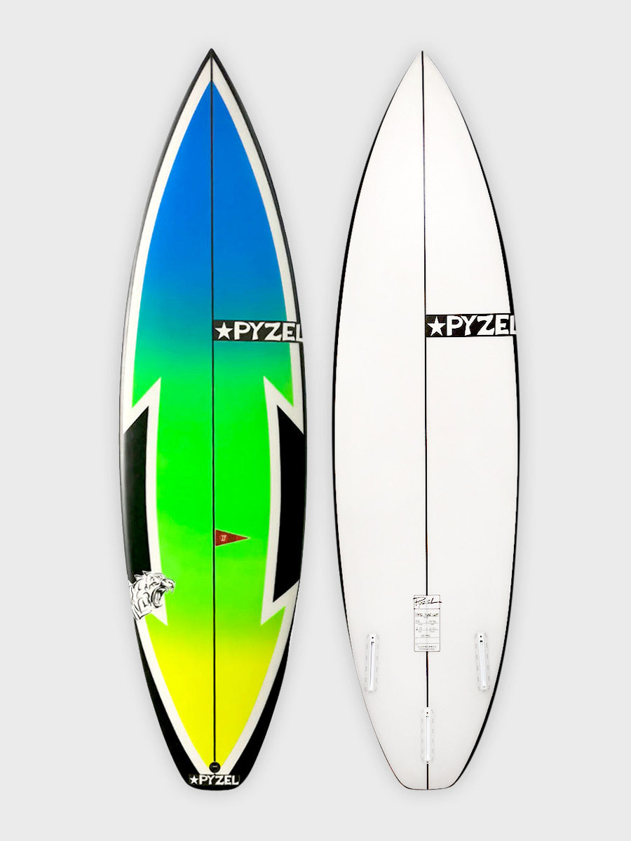 Power Tiger Grom (With Green Fade Spray) – Pyzel Surfboards